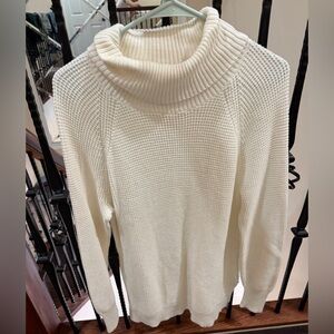 J. Crew Cream Cowl Neck Sweater M